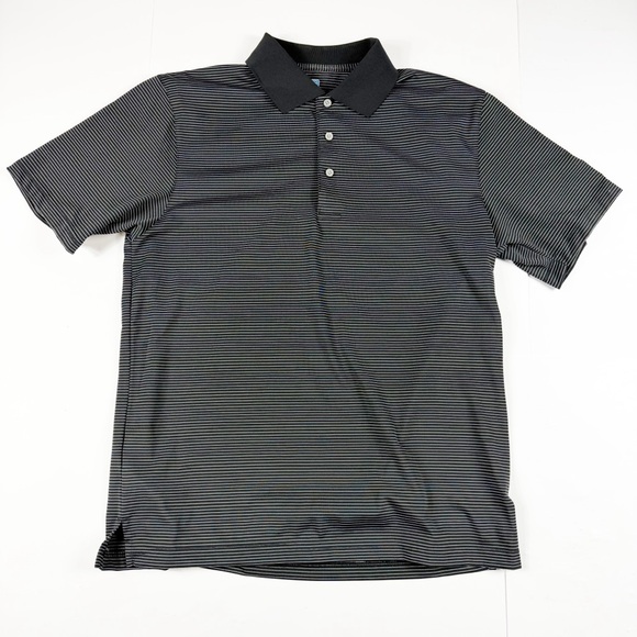 PGA Tour Other - PGA‎ Tour Men's Black Striped Polo Golf Shirt